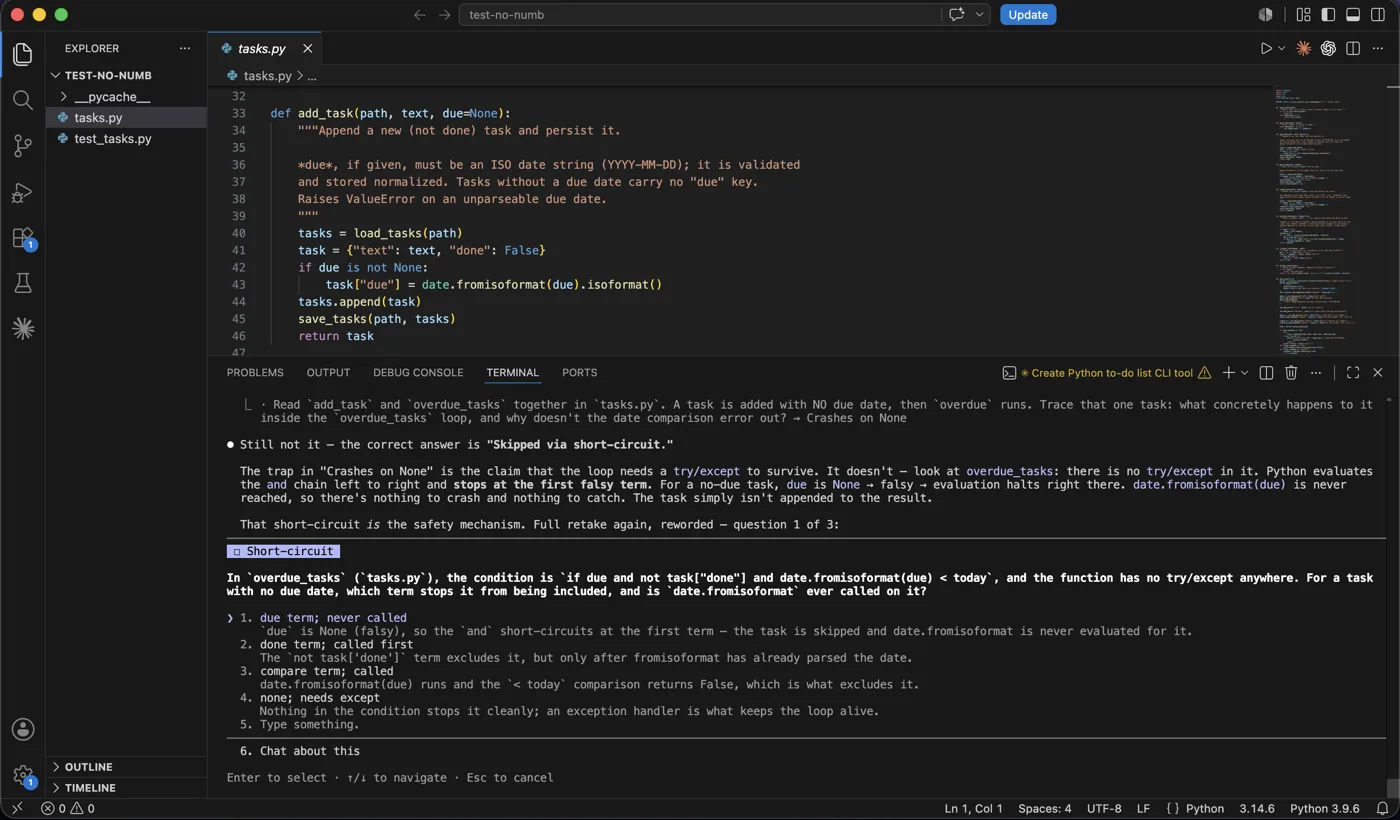 A deep-depth question that requires reading the code